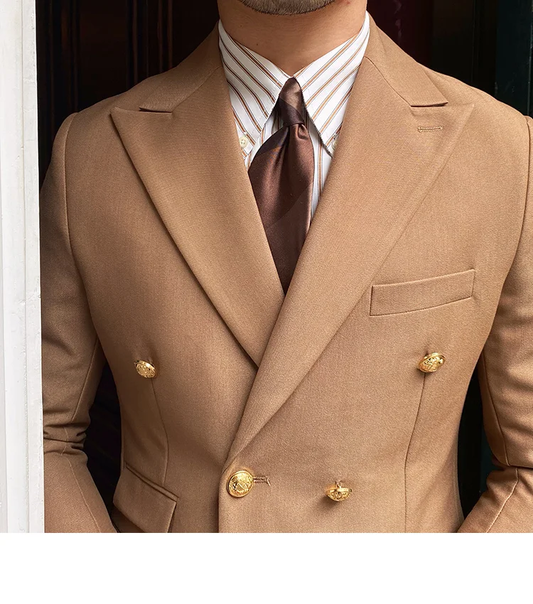 Double breasted slim fit blazer jacket - Image 13