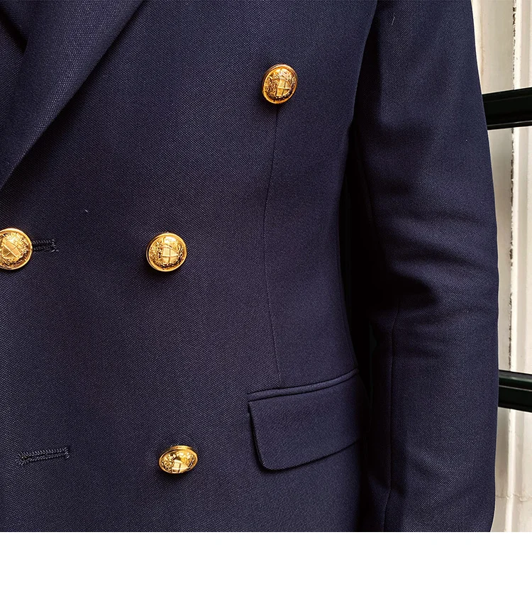 Double breasted slim fit blazer jacket - Image 8