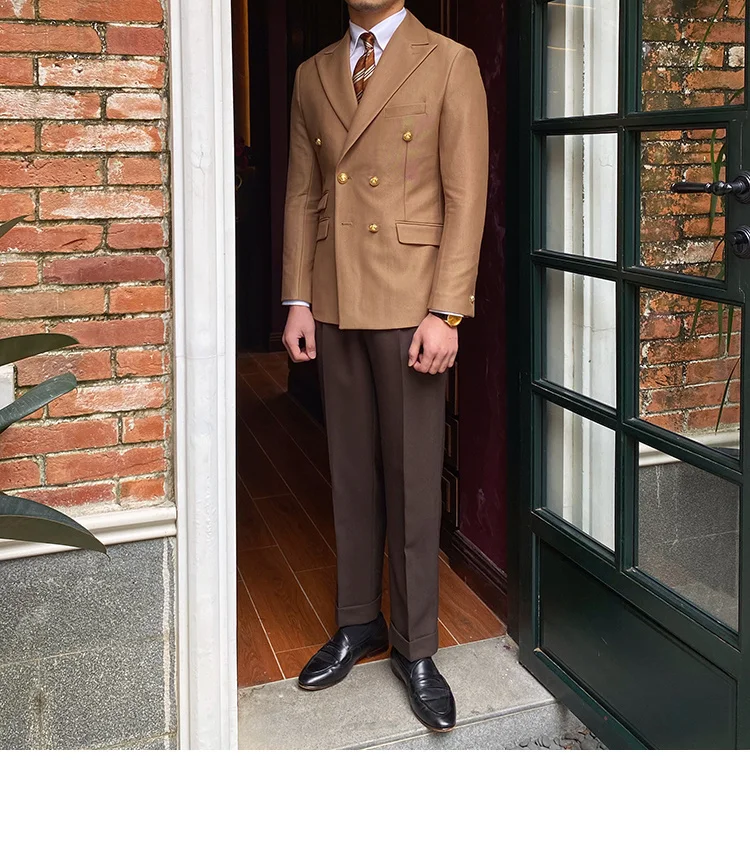 Double breasted slim fit blazer jacket - Image 8