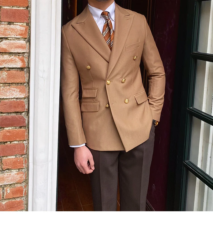 Double breasted slim fit blazer jacket - Image 4