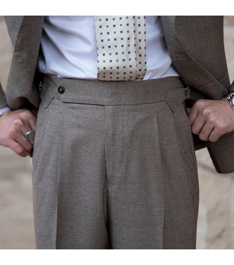 Men's solid color wedding and business suit set - Image 5