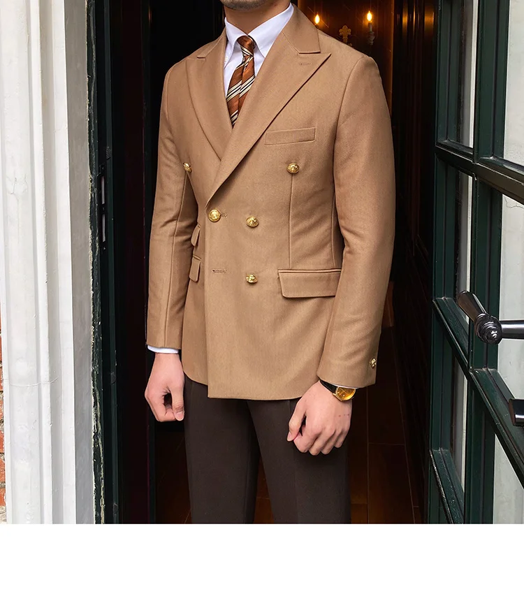 Double breasted slim fit blazer jacket - Image 6