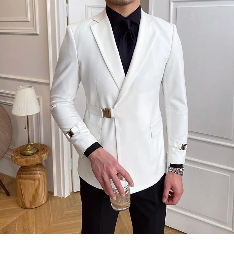 Metal buckle blazer for party and wedding - Image 5