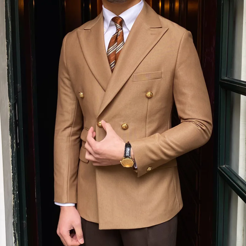 Double breasted slim fit blazer jacket - Image 2