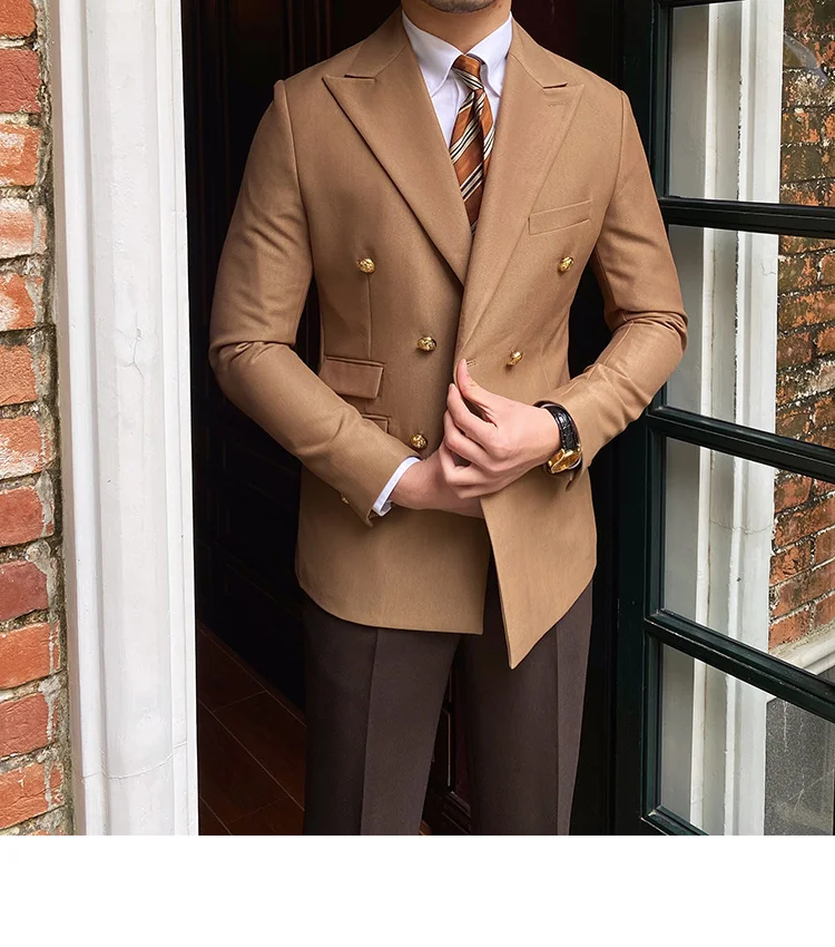 Double breasted slim fit blazer jacket - Image 5